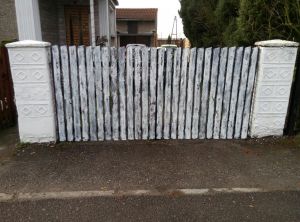 Ogrodzeniowy panel drewniany